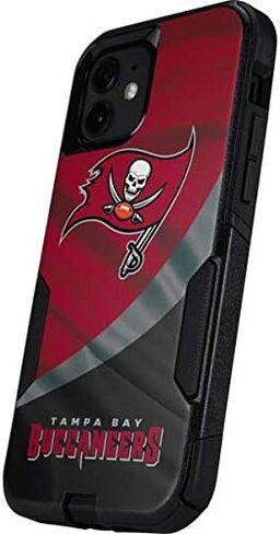Skinit Decal Phone Skin Compatible with OtterBox Commuter Case for iPhone 12 - Officially Licensed NFL Tampa Bay Buccaneers Design in Saudi Arabia