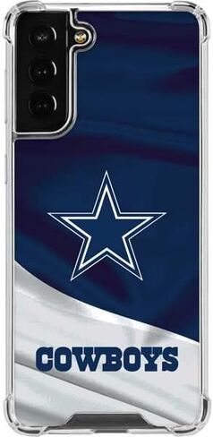 Skinit Clear Phone Case Compatible with Galaxy S22 Plus - Officially Licensed NFL Dallas Cowboys Design in Saudi Arabia
