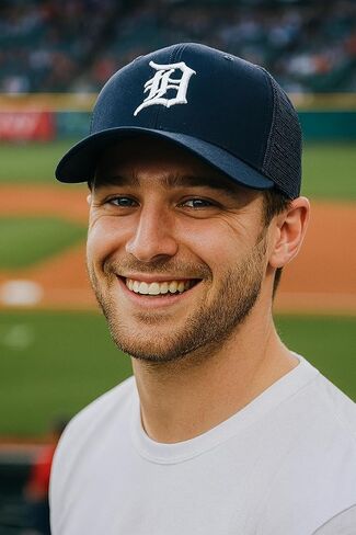 Officially Licensed Detroit Baseball Navy Blue/White Mesh Trucker Hat Classic MVP Tigers Primary Home Team Logo Adjustable Snapback Sports Ball Cap in Saudi Arabia