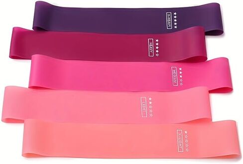 Resistance Bands for Working Out, Elastic Exercise Workout Bands for Women and Men, 5 Set of Stretch Bands for Booty Legs in Saudi Arabia