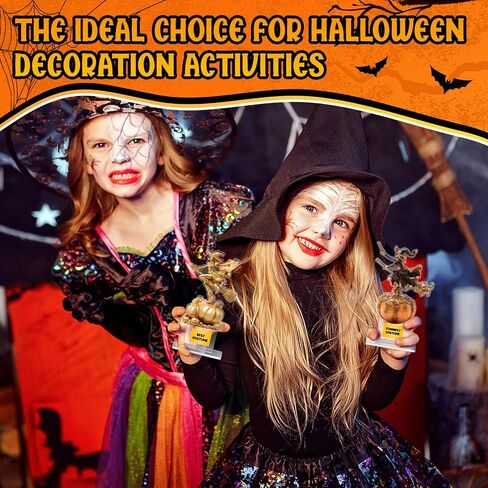 4 Pack Halloween Witch Pumpkin Trophies, 6.3 x 3.5 Inch Halloween Best Costume Contest Award Cosplay Winner Prize Trophy for Party Celebrations, Ceremony, and Appreciation in Saudi Arabia