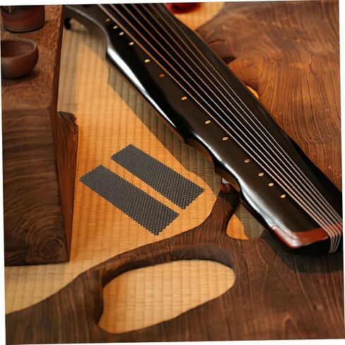 1pair Guzheng Pads Pvc Furniture Heightening Mats for Guqin Dampening Easy Installation Black in Saudi Arabia