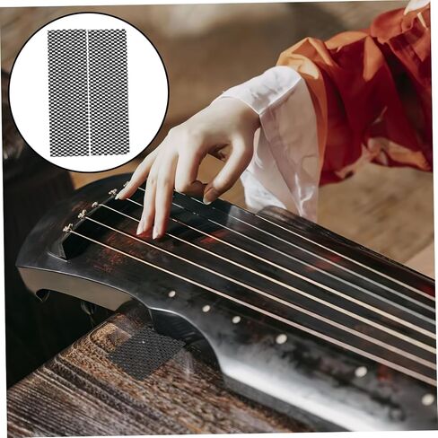 1pair Guzheng Pads Pvc Furniture Heightening Mats for Guqin Dampening Easy Installation Black in Saudi Arabia