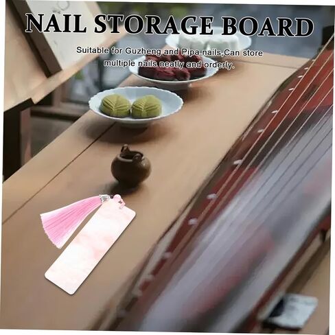 لوحة لف الأظافر من SUPVOX Guzheng، منظم اختيارات Pipa، ملحقات Guzheng، لوحة تخزين لحماية الأظافر in Kuwait
