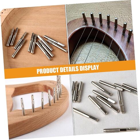 DECHOUS 12pcs Lyre Harp String Tuning Pegs for String Tuning Smooth Finish Easy for Musicians and Lyre Enthusiasts in Saudi Arabia