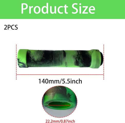 Bike Handlebar Grips, Non-Slip Rubber Bicycle Handle Covers for MTB Mountain Bikes, BMX, Scooters, Soft Cycling Grips Replacement for Adult and Kids Bicycles in Saudi Arabia