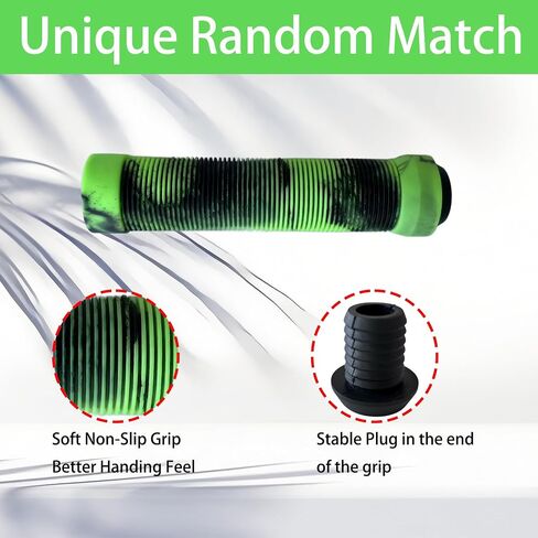Bike Handlebar Grips, Non-Slip Rubber Bicycle Handle Covers for MTB Mountain Bikes, BMX, Scooters, Soft Cycling Grips Replacement for Adult and Kids Bicycles in Saudi Arabia