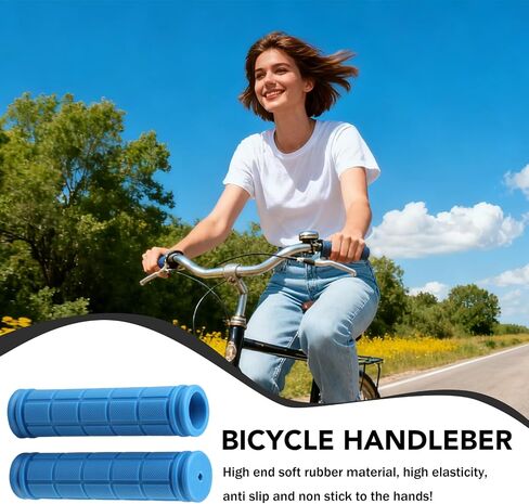 2 PCS Bicycle Handlebar Grips - Non-Slip Hand Grips for Mountain Bike, Commuter & Folding Bikes in Saudi Arabia