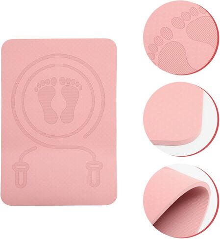 Milisten Thick Jump Rope Mat, Non-Slip Sports Exercise Mat, Absorbent Fitness Floor Pad with High-Density Padding for Home Gym, Noise Reducing Workout Pad for Kids & Adults in Saudi Arabia