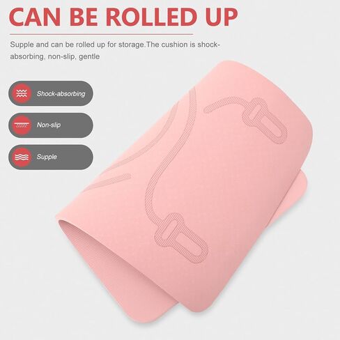Milisten Thick Jump Rope Mat, Non-Slip Sports Exercise Mat, Absorbent Fitness Floor Pad with High-Density Padding for Home Gym, Noise Reducing Workout Pad for Kids & Adults in Saudi Arabia