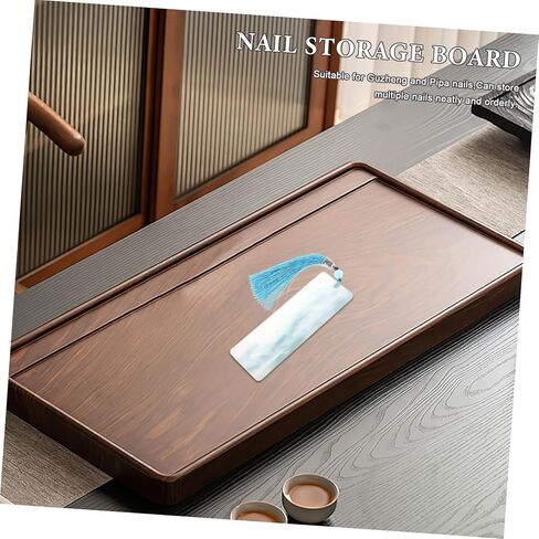 DECHOUS Decorative Guzheng Nail Storage Board Durable Portable Picks Organizer Smooth Surface for Guzheng and Pipa Players Helps Store and Protect Picks Efficiently in Saudi Arabia