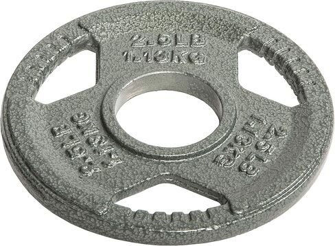 Fitvids Olympic Cast Iron 2-Inch Weight Plates for Strength Training & Weightlifting Home Gym, 255 Pounds Set, Multiple Packages in Saudi Arabia