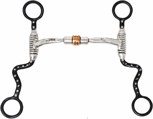 CHALLENGER Western Comfort Jointed Copper Rollers Swivel Mouth Futurity Bit 35643 in Saudi Arabia