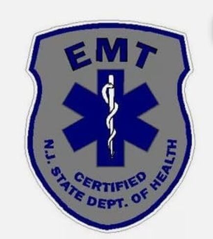 ملصق عاكس EMT معتمد من ولاية نيوجيرسي من Kramer لسيارة من الفينيل ملصق ممتص للصدمات لنافذة الشاحنة ملصق للدراجات النارية مقاس 4 بوصة in Saudi Arabia