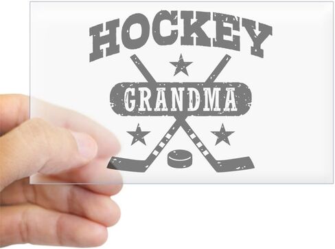 CafePress Hockey Grandma Rectangle Bumper Sticker Car Decal in Saudi Arabia