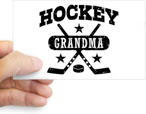 ملصق سيارة CafePress Hockey Grandma مستطيل الشكل in Kuwait