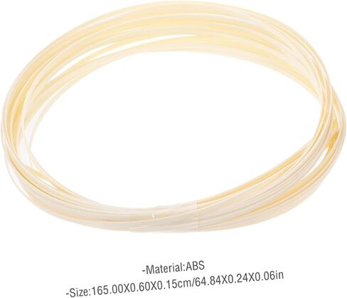 SUPVOX Guitar Body Decor 10pcs Abs Inlay Strips 1650 * 6 * 1.5mm Guitar Binding Purfling Kit in Saudi Arabia