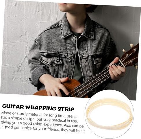 SUPVOX Guitar Body Decor 10pcs Abs Inlay Strips 1650 * 6 * 1.5mm Guitar Binding Purfling Kit in Saudi Arabia
