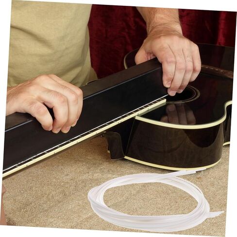 8pcs Guitar Binding Strip Acoustic Guitar Edge Purfling for Damage Prevention Easy Installation Decorative Edging Trim in Kuwait