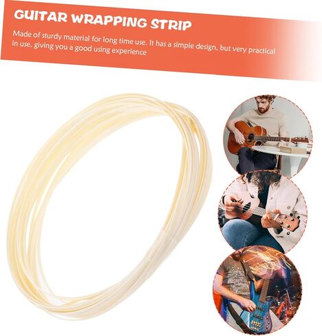 Guitar Inlay Strips 10pcs 1.65m x 6mm x 1.5mm Abs Material Guitar Edge Trim Easy Install for in Kuwait