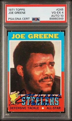 1971 Topps بطاقة Joe e Rookie Card الموقعة HOF 87 PSA 4 DNA AUTO 10 #89860349 - بطاقات المبتدئين الموقعة لكرة القدم in Saudi Arabia