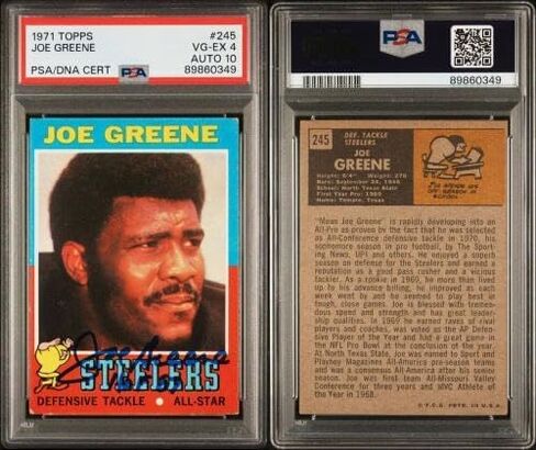 1971 Topps بطاقة Joe e Rookie Card الموقعة HOF 87 PSA 4 DNA AUTO 10 #89860349 - بطاقات المبتدئين الموقعة لكرة القدم in Saudi Arabia