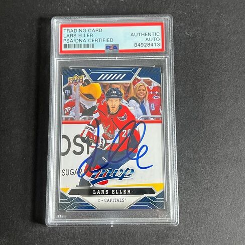 2019-20 Upper Deck MVP Hockey #40 Lars Eller Signed Card AUTO PSA Slabbed Capita - Hockey Slabbed Autographed Rookie Cards in Saudi Arabia