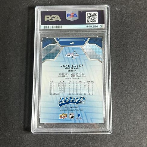 2019-20 Upper Deck MVP Hockey #40 Lars Eller Signed Card AUTO PSA Slabbed Capita - Hockey Slabbed Autographed Rookie Cards in Saudi Arabia