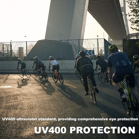 Polarized Cycling Sunglasses for Men & Women - UV400 Protection, Lightweight Non-Slip Sports Glasses for Running, Hiking, Riding Accessories in Saudi Arabia