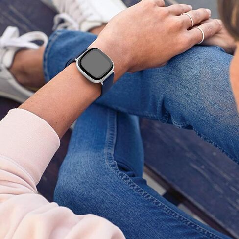 3 عبوات من الأربطة الرياضية من السيليكون الناعم لـ Fitbit Versa 4/Versa 3/Sense 2/Sense، أشرطة بديلة للرجال والنساء in Saudi Arabia