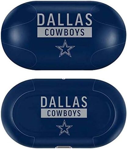 Skinit Decal Audio Skin Compatible with Samsung Galaxy Buds+ - Officially Licensed NFL Dallas Cowboys Blue Performance Series Design in Saudi Arabia
