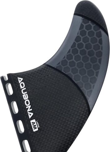 AQUBONA Single Dual Tab G3/G5/G6/G7 Half Carbon+Honeycomb Surfboard fin Tri Fin Thruster Set Surfboard fins (Fu, G3(S)) in Saudi Arabia