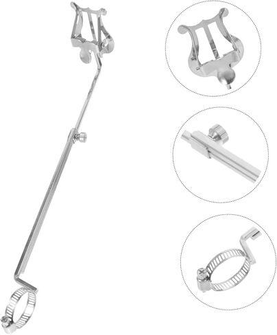 Flute Music Score Holder Instrument Accessory Adjustable Stand for Marching Band in Saudi Arabia