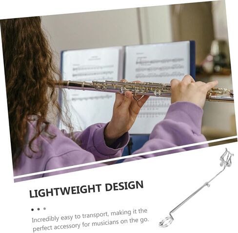 Flute Music Score Holder Instrument Accessory Adjustable Stand for Marching Band in Saudi Arabia