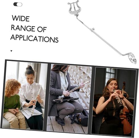Flute Music Score Holder Instrument Accessory Adjustable Stand for Marching Band in Saudi Arabia