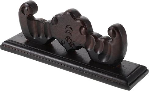 Desktop Wooden Flute Holder: Display Stand Tabletop Organizer - Decorative Pen Rest - Artistic And Functional Rack For Music Flute Showcase in Saudi Arabia