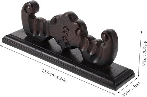 Desktop Wooden Flute Holder: Display Stand Tabletop Organizer - Decorative Pen Rest - Artistic And Functional Rack For Music Flute Showcase in Saudi Arabia