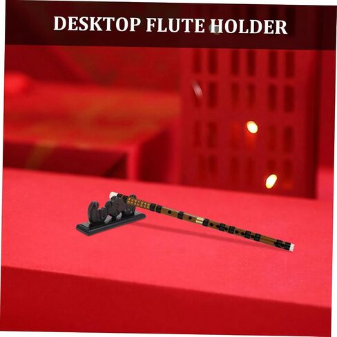 Desktop Wooden Flute Holder: Display Stand Tabletop Organizer - Decorative Pen Rest - Artistic And Functional Rack For Music Flute Showcase in Saudi Arabia