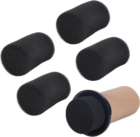 4PCS Speaker Port Tube Sponge, Subwoofer Cabinet Port Sponge Plug, Diameter 35mm, Height 50mm, for Portable Speaker Home Loudspeaker in Saudi Arabia