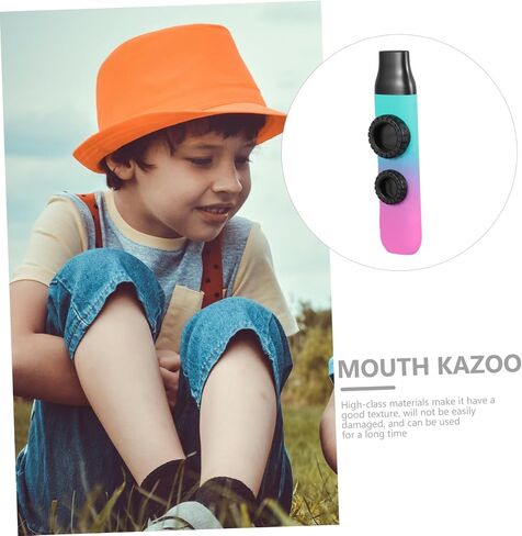 BESPORTBLE Adjustable Tone Kazoo Instrument Dual Hole Gradient Color Kazoo for Adults and Boys and Girls Portable Musical Instrument for Beginners Easy to Play Performance in Saudi Arabia