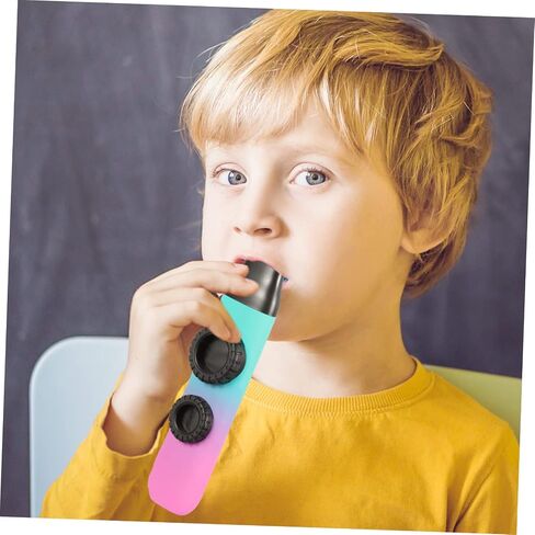 BESPORTBLE Adjustable Tone Kazoo Instrument Dual Hole Gradient Color Kazoo for Adults and Boys and Girls Portable Musical Instrument for Beginners Easy to Play Performance in Saudi Arabia