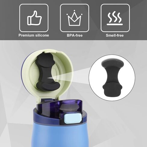 قطعتان من حشوات السيليكون و4 قطع من صمامات الأغطية، وأختام حلقات دائرية مانعة للتسرب متوافقة مع ملحقات استبدال زجاجات المياه الخالية من مادة BPA بوزن 24 أونصة و30 أونصة in Kuwait