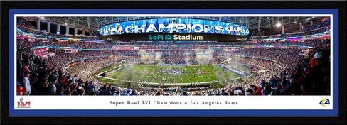 Los Angeles Rams, 2022 Super Bowl Champions - Panoramic Posters and Wall Decor by Blakeway Panoramas in Saudi Arabia