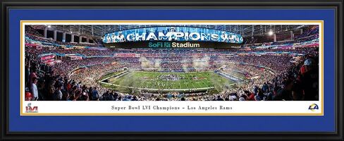 Los Angeles Rams, 2022 Super Bowl Champions - Panoramic Posters and Wall Decor by Blakeway Panoramas in Saudi Arabia