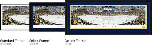 Michigan Wolverines Hockey - 40.25x13.75-inch Standard Framed Print by Blakeway Panoramas in Saudi Arabia
