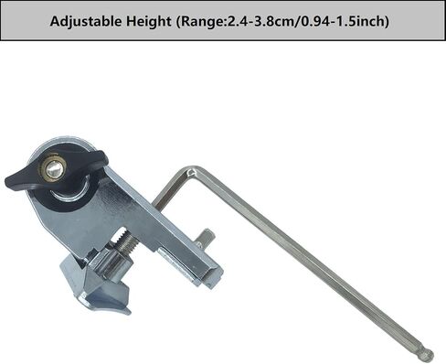 Percussion Drum Rim Clamp Adjustable Bass Tom Conga Drum Hoop Clamp for Cowbell Cymbal Music Stand Microphone Percussion Mounting Arms in Saudi Arabia