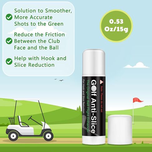 1 Pcs Golf Anti-Slice Anti-Slick Stick Compound for Clubs Boosts Distance and Increases Accuracy Gift for Golfer Supply (Classic Style) in Saudi Arabia