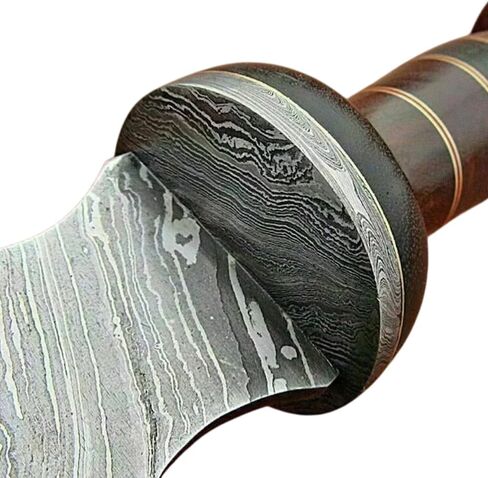 Handmade Roman Gladius Historical Sword 24" Damascus Steel Blade Warior Sword with Leather Sheath in Saudi Arabia