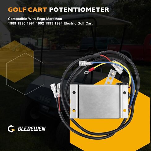 Golf Cart Throttle Potentiometer with Micro Switch Compatible with EZGO Marathon Electric Golf Cart 1989-1994, Upgraded Version Throttle Potentiometer Replace# 27094-G01, 25267G2, 25399G1, 27094G01 in Saudi Arabia