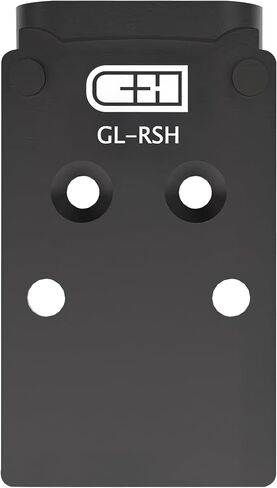 لوحة محول MOS للبصريات C+H لـ G17 G19 MOS | متوافق مع Trijicon RMR/SRO، Holosun 407C/507C/508C/508T | صنع في الولايات المتحدة الأمريكية in Kuwait